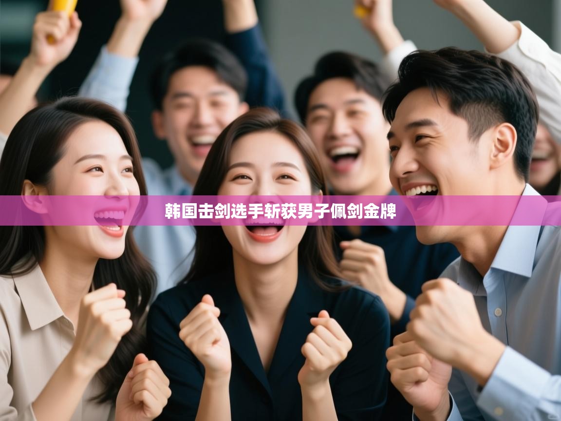 韩国击剑选手斩获男子佩剑金牌